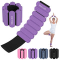 Pesas para Muñecas y Tobillos REALIKE para Mujeres, Set Portátil de Pesas para Brazo y Pierna de 2 (1LB Cada Uno) Ajustables de Silicona para Caminar, Yoga, Pilates, Aeróbicos y Gimnasio