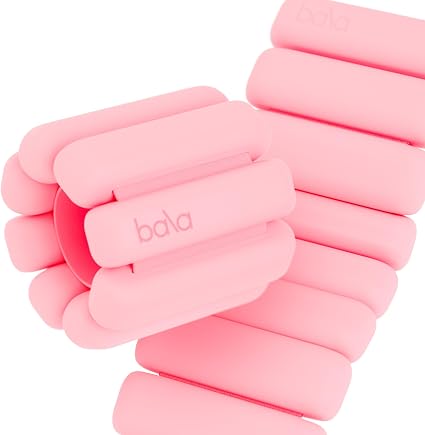 Pesas para Muñecas y Tobillos REALIKE para Mujeres, Set Portátil de Pesas para Brazo y Pierna de 2 (1LB Cada Uno) Ajustables de Silicona para Caminar, Yoga, Pilates, Aeróbicos y Gimnasio